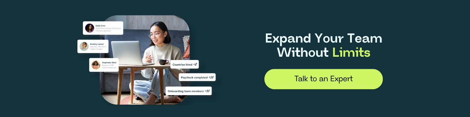 Expand your team without Limits - Talk to an Expert